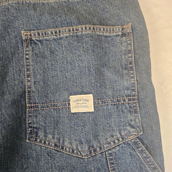Levi Straus Signature Carpenter Jeans Mens 38x30 Baggy Pants 0710 - Picture 8 of 11